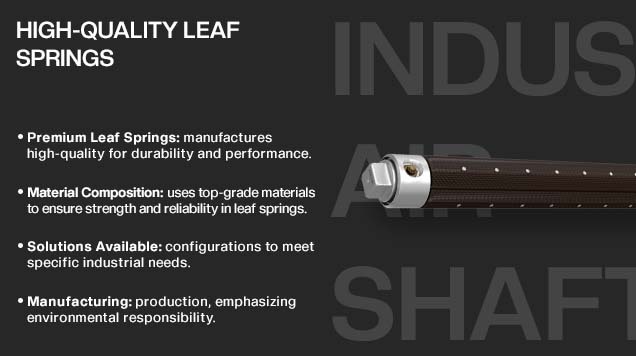 Leaf type air shaft manufacture